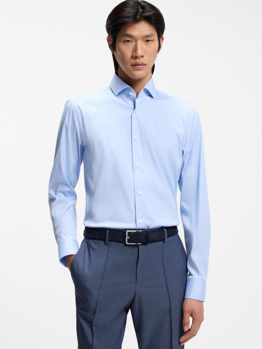 NWT Men's BOSS Slim-fit Easy Iron Button Down